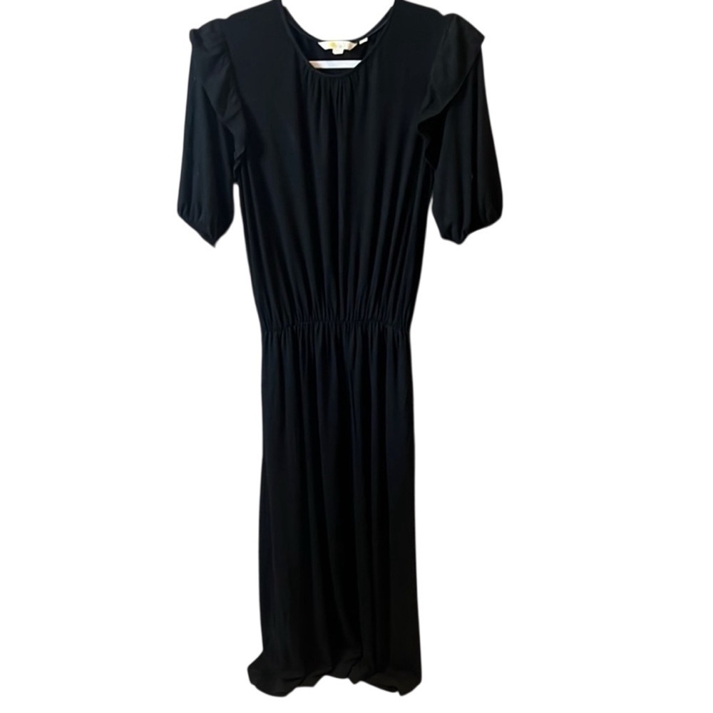 Boden Black Ruffle Sleeve Dress | Size 8